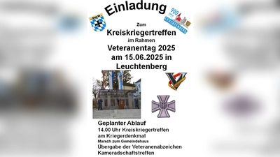 Plakat zum Kreiskriegertreffen (Bild: Richard Berger)