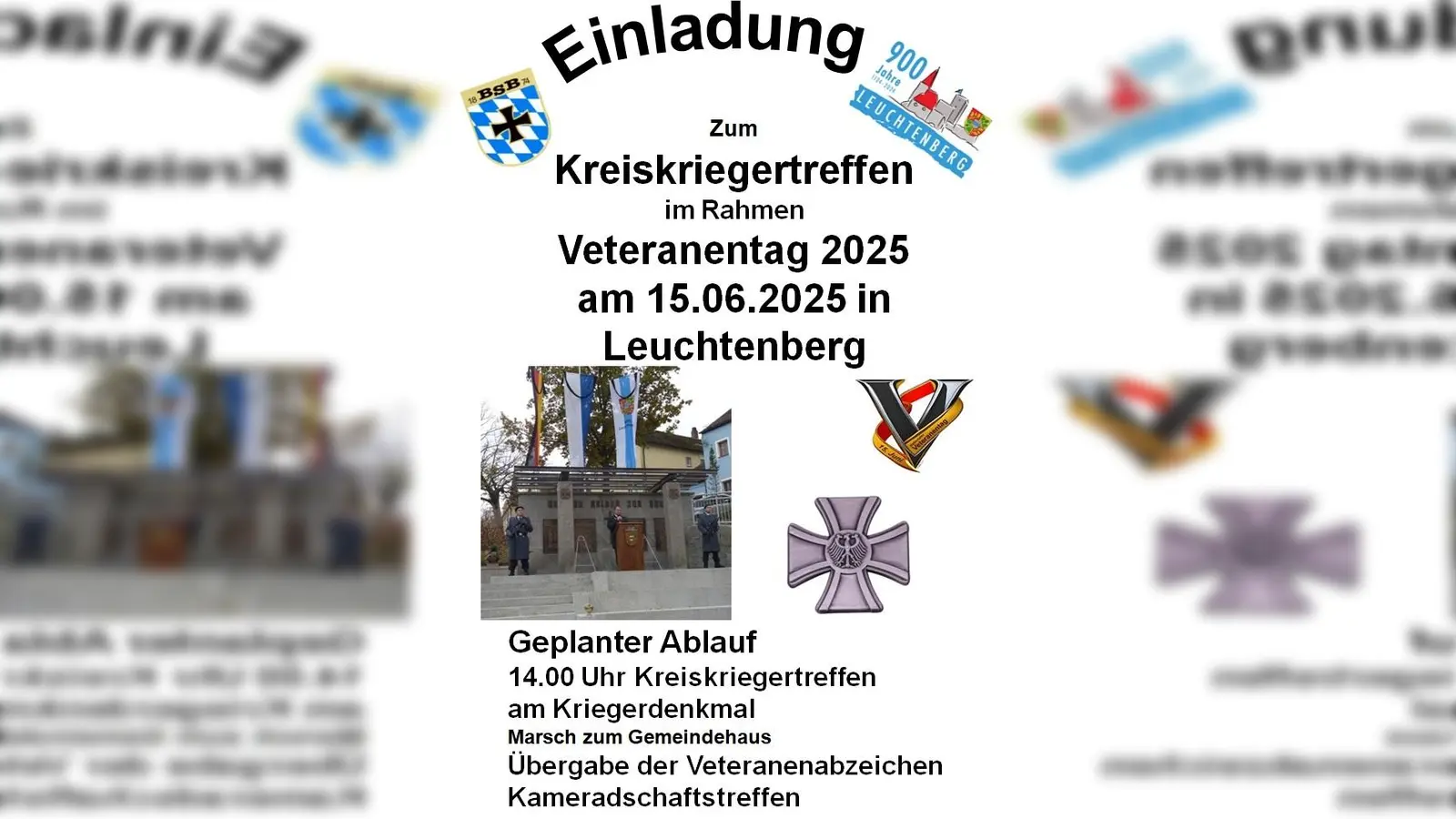 Plakat zum Kreiskriegertreffen (Bild: Richard Berger)