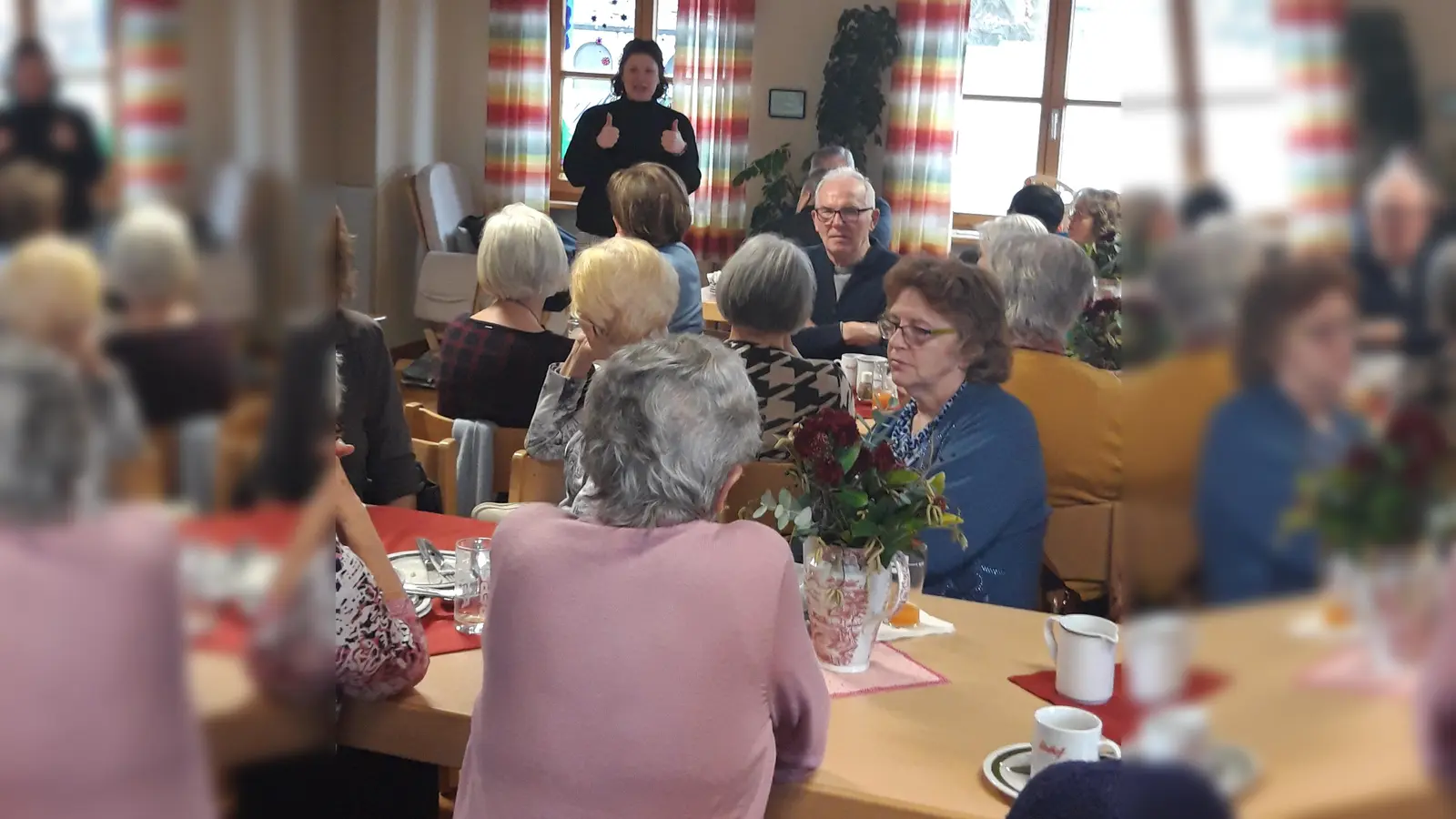 Seniorenbeauftragte Susanne Martin stellte sich beim Neujahrsfrühstück vor. (Bild: Siegfried Bock)