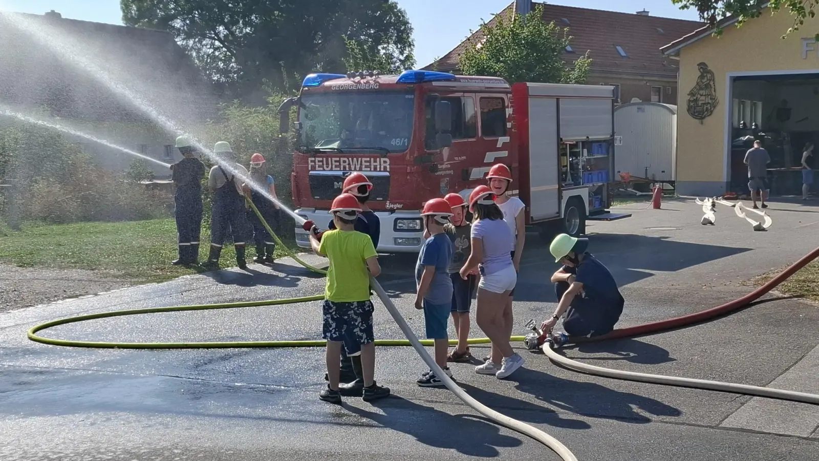 Schnuppernachmittag der Jugendfeuerwehr Georgenberg. (Bild: Oswald Hamann)