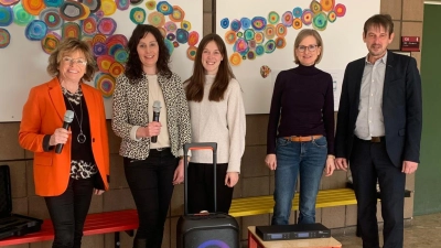 neue Musikanlage der Grundschule Moosbach (Bild: Rita Flierl)