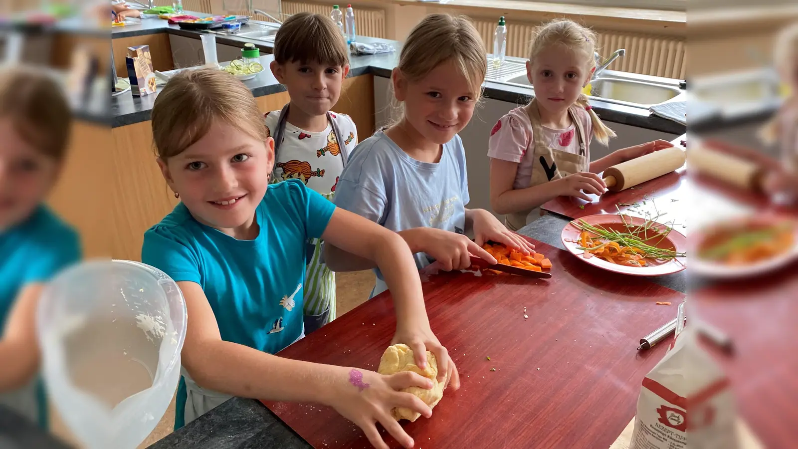 Kinderkochkurs des Obst- und Gartenbauvereins Angfeld. (Bild: Nadine Meier)