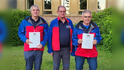 v.l. Konrad Paa, Bereitschaftsleiter Dieter Güll, Helmut Wurm (Bild: Margit Güll)