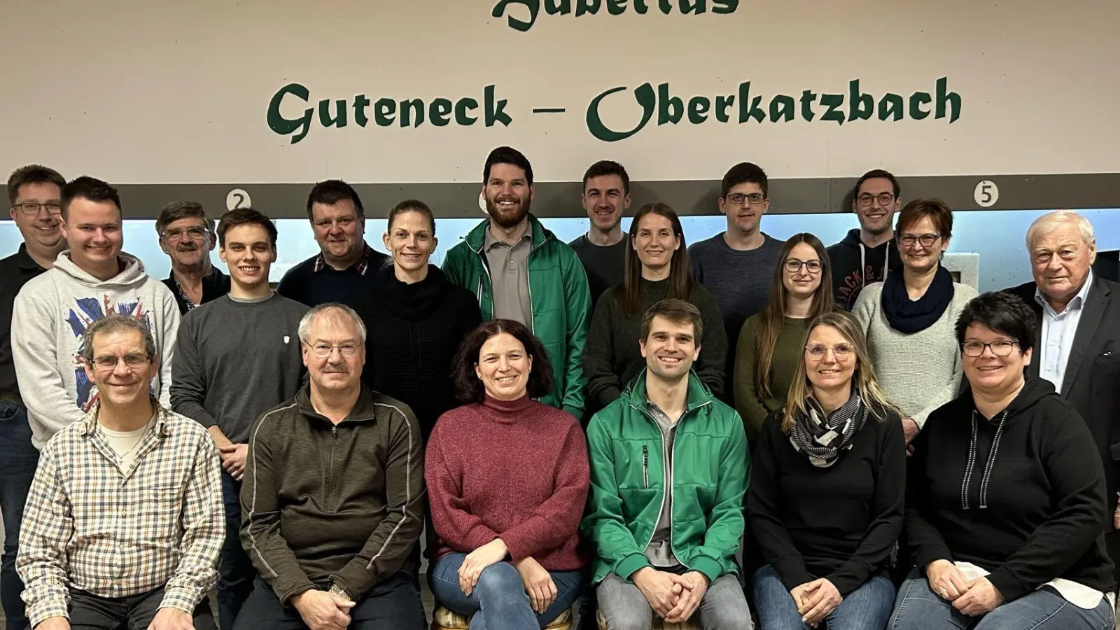 Die Hubertusschützen Guteneck-Oberkatzbach haben Vorstandschaft neu gewählt. (Bild: Paula Dirschwigl/exb)