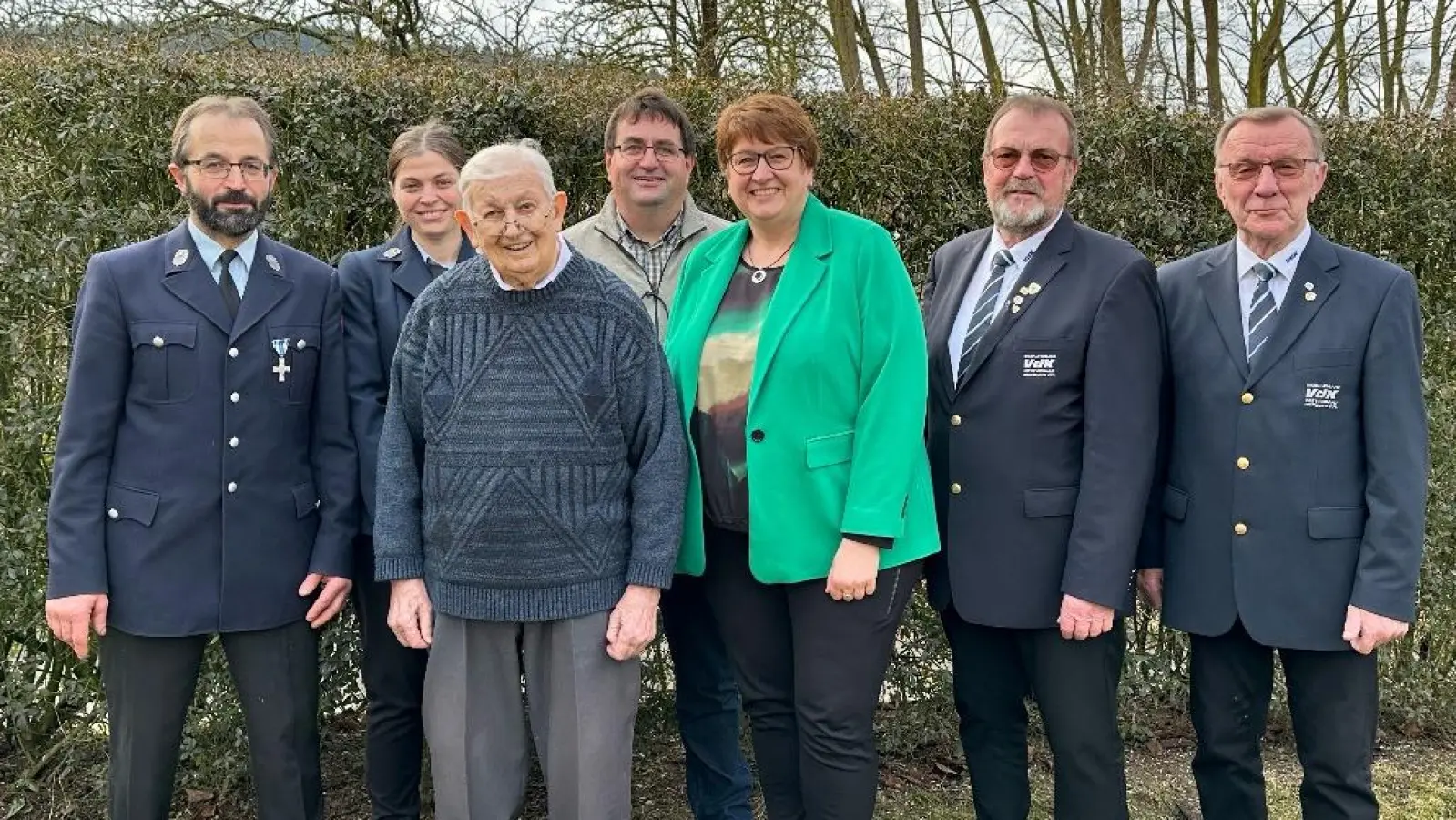 Johann Ruhland aus Bach freut sich zum 90. Geburtstag über viele Gratulanten. <br>	Bild: VG Neunburg/exb (Bild: VG Neunburg/exb)