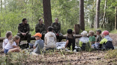 Ferienprogramm: Kinder entdecken das Leben in der Kaserne (Bild: Kevin Gleue)