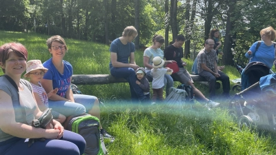 Der Ausflug der Steinwaldzwerge führte in de Greifvogelpark Katharinenberg. (Bild: Kinderhaus Steinwaldzwerge/exb)