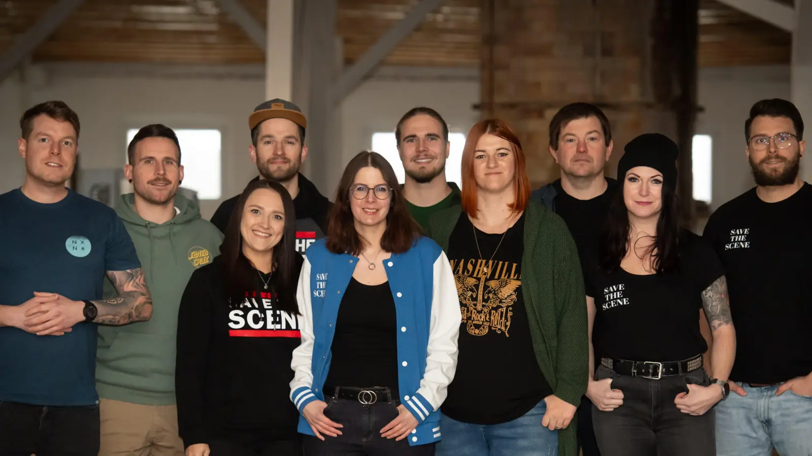 Neuwahlen gab es bei „Save the Scene“. Im Bild (von links) Christian Fischer, Daniel Reinl, Lena Spitzl, Christoph Schmid, Verena Schicker, Florian Lang, Lisa Rosner, Stefan Meyer, Stefanie Stingl und Florian Zimmert. (Bild: Alexander Schön/exb)