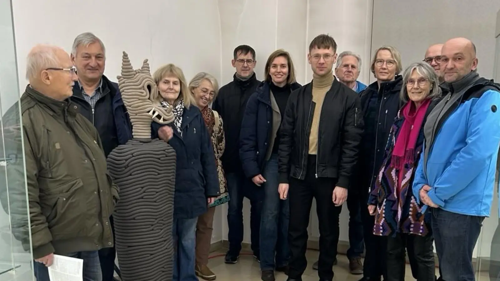 Die Besuchergruppe von Bündnis 90/Die Grünen mit Museumsleiter Johannes Listewnik (vorn Mitte)  (Bild: Gabi Eichl)