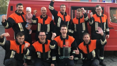 Die Feuerwehr Lennesrieth gewinnt den ÄU - Pokal! (Bild: Christian Weig)