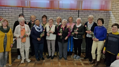 Die Jubilarinnen der Jahre 2023 und 2024 wurden im Kümmersbrucker Frauenbund geehrt. (Bild: e)