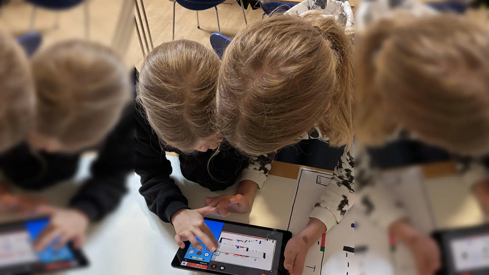 Kinder erstellen ihre eigenen Jump &#39;n&#39; Run Spiele  (Bild: Thom Burkhard)
