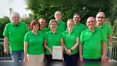 Beiliegendes Bild zeigt die Teilnehmer der Landesliga und die Sieger der Online-Bundesliga. hintere Reihe von li nach re: Marco Haller, Peter Stingl, Reinhold Sendelbeck, Dirk Spinnler, Karl Herrmann vordere Reihe von li nach re: Maria Bäumler, Luzia Stingl, Andrea Herrmann, Dieter Bücherl (Bild: Michael Müller)