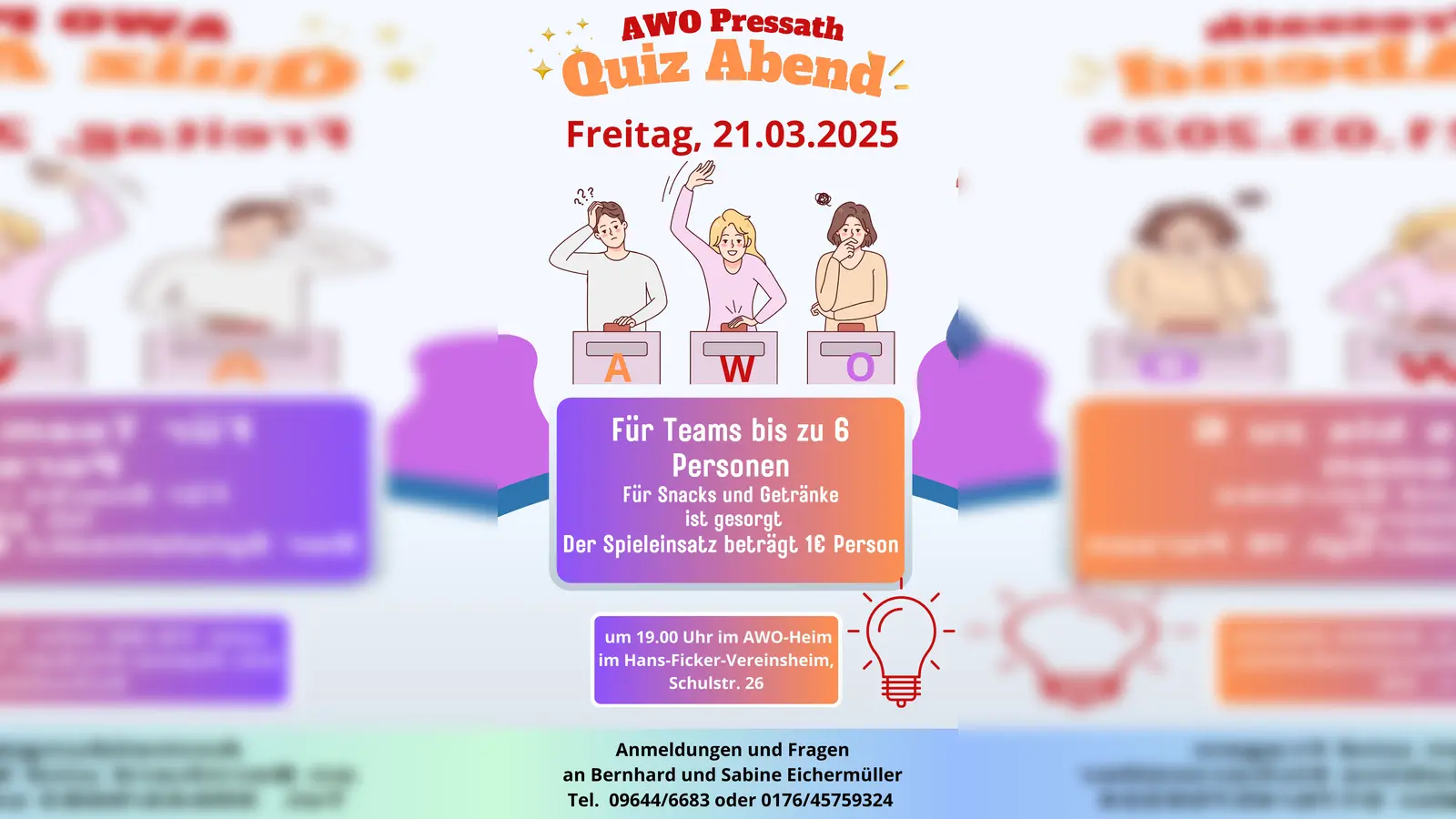 AWO- Pressath Quiz Abend (Bild: Silke Tanner)