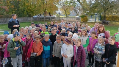 Die Gebenbacher Grundschüler. (Bild: Katharina  Kleiner)