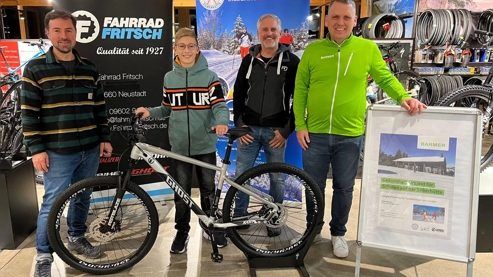 Vincent Frischholz aus Georgenberg gewinnt bei Gesundheitsprojekt für Schule. <br> (Bild: Kiener/exb)