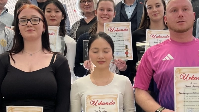 Die Gewinner des Leistungswettbewerbs. (Bild: Angela Leistl)