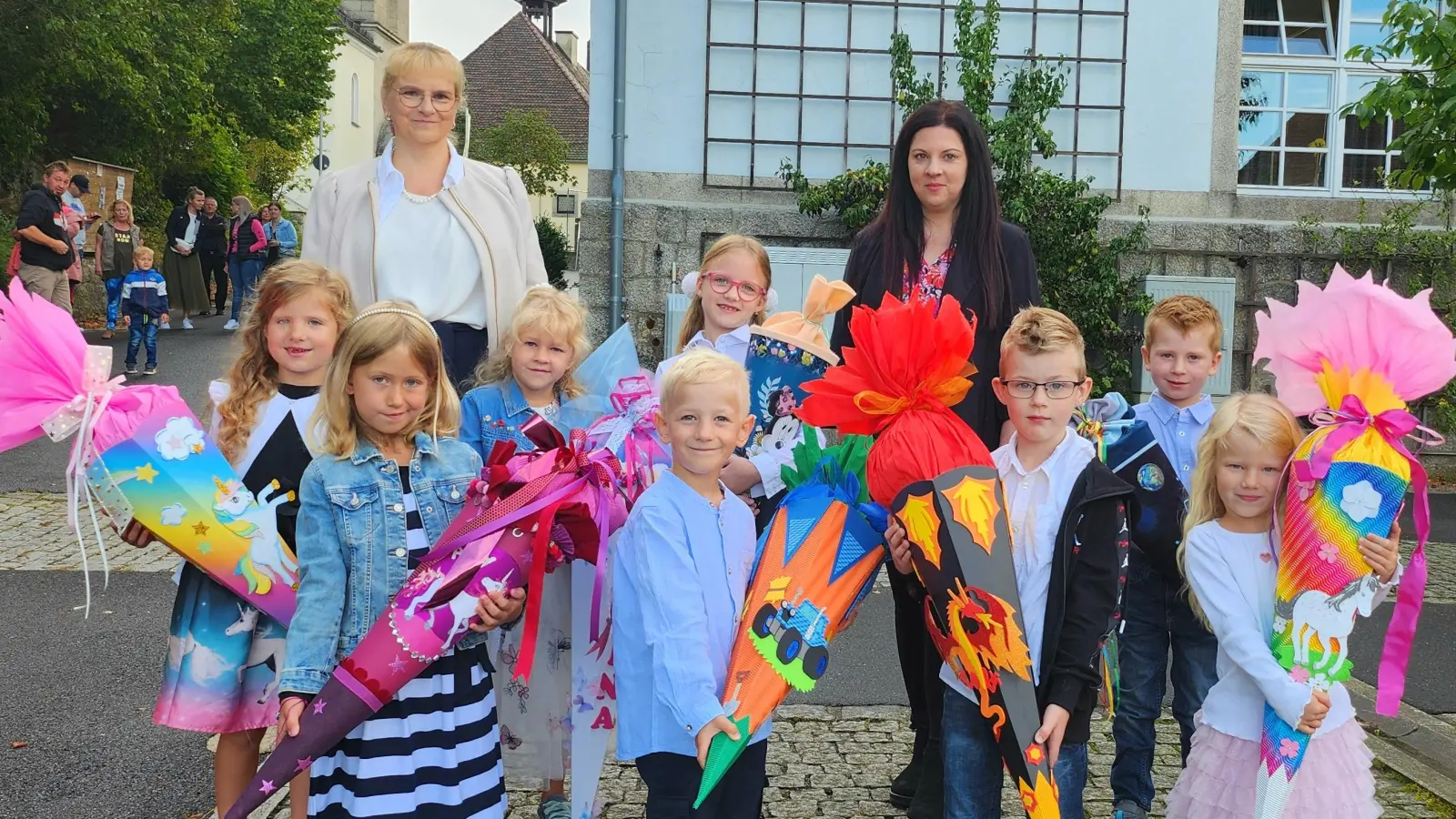 Empfang der Schulanfänger an der Grundschule Friedenfels. (Bild: Sandra Schmidl)