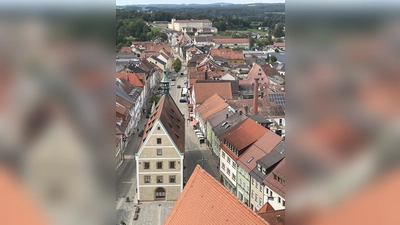 Hoch oben gab es viel in Auerbach und Umgebung zu entdecken. (Bild: Klaus Riede)