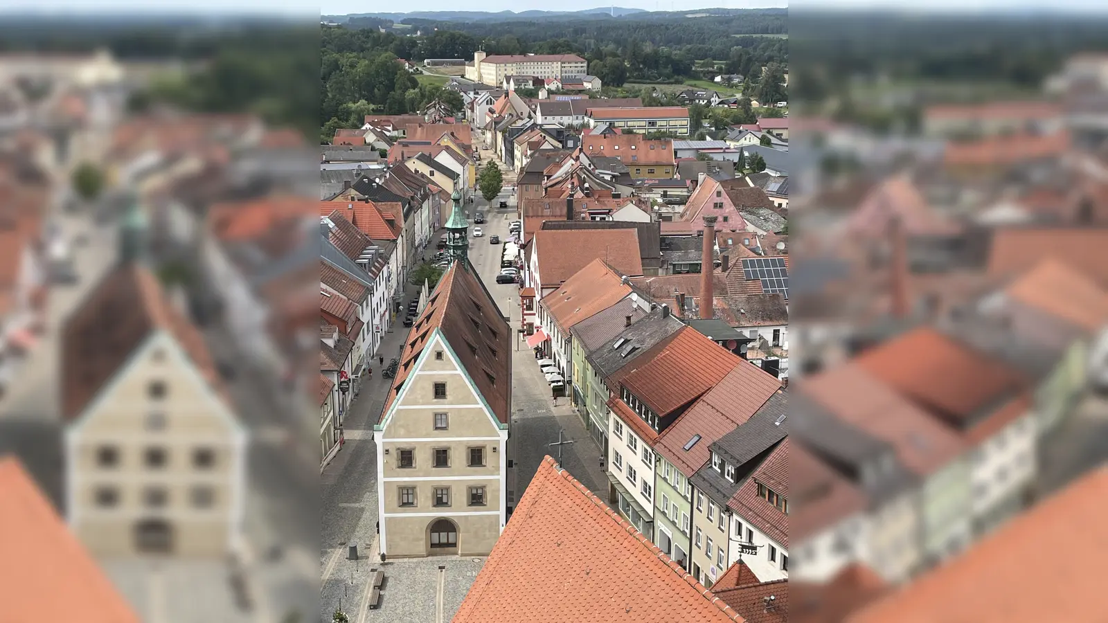 Hoch oben gab es viel in Auerbach und Umgebung zu entdecken. (Bild: Klaus Riede)