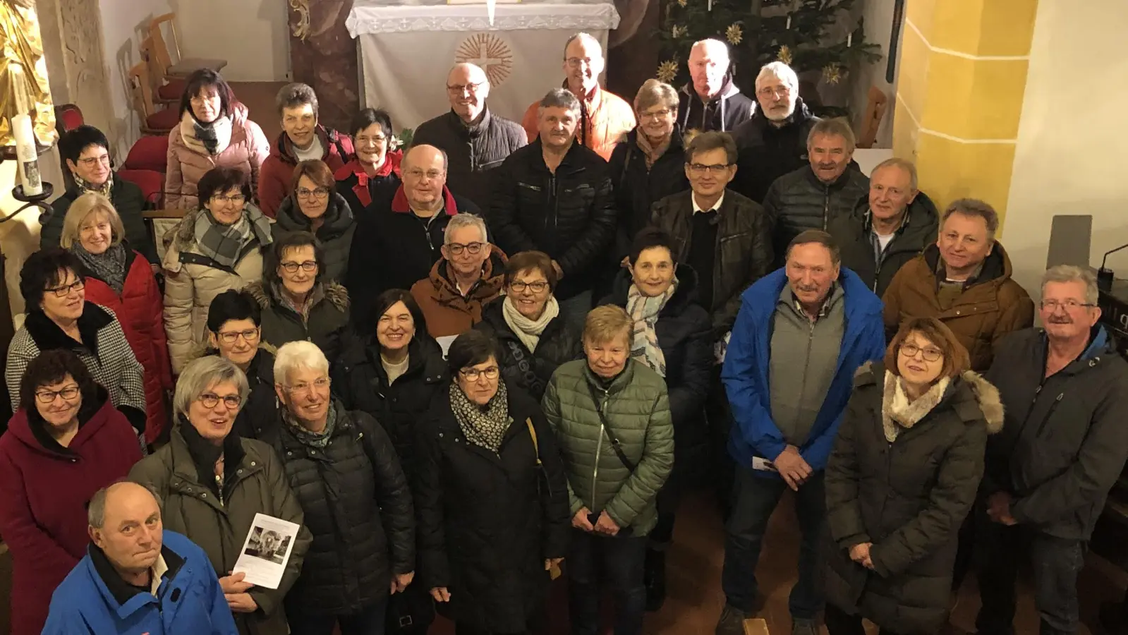 Ein Gottesdienst in der Kirche St. Laurentius gehörte zum Programm des Klassentreffens. (Bild: Pauline Regler/exb)