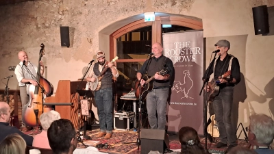 The Rooster Crows v.links nach rechts: Martin Höllriegl, Stefan Schindlbeck, Hans Deml, Heiner Winkeler (Bild: Josef Popp)