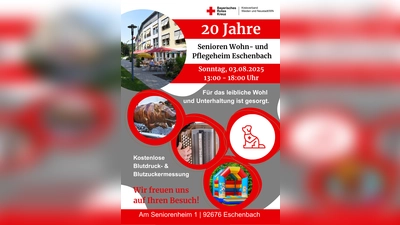 20 Jahre BRK Senioren Wohn- und Pflegeheim Eschenbach - ein Grund zum Feiern. (Bild: Eva-Maria Bühler)