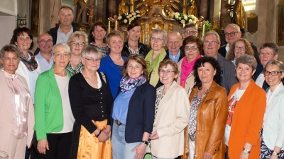 Diese Jubilarinnen und Jubilare feierten 50-jähriges Kommunionjubiläum. (Bild: Fotostudio König/exb)