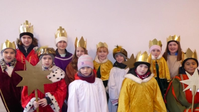 Die Sternsinger für Edelsfeld, Kürmreuth und Hannesreuth. (Bild: Zeltsperger/exb)