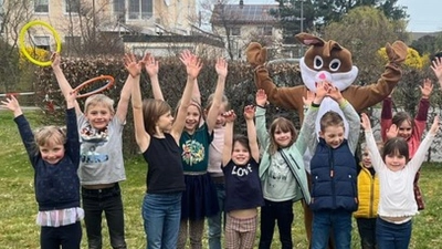 Die Ostereiersuche des Fördervereins freute die Mädchen und Jungen. (Bild: Iris Thoma/exb)