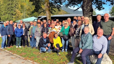 Die Teilnehmer am Veeinsausflug des Skiclubs nach Südtirol. (Bild: Johann Bauer)