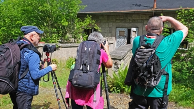 Alte Gemäuer, Granitsteine, Werkzeuge und Maschinen faszinierten die Fotografen.  (Bild: nm)