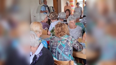 Der „Harmonika-Franz” aus Saltendorf sorgte für Kurzweil beim Seniorenclub. (Bild: Siegfried Bock)