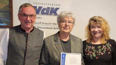 Karl Bauer, Erna Schürrlein und Anja Krüger. (Bild: Frieda Bauer )