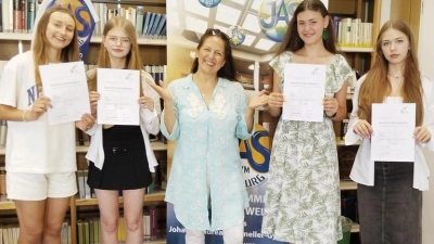 Diana Domalchuk, Sofija Tokarchuk, Valerie Pfeifle, Daria Diadyk und Marharyta Urazova (von links).  (Bild: Andreas Fröhlich)