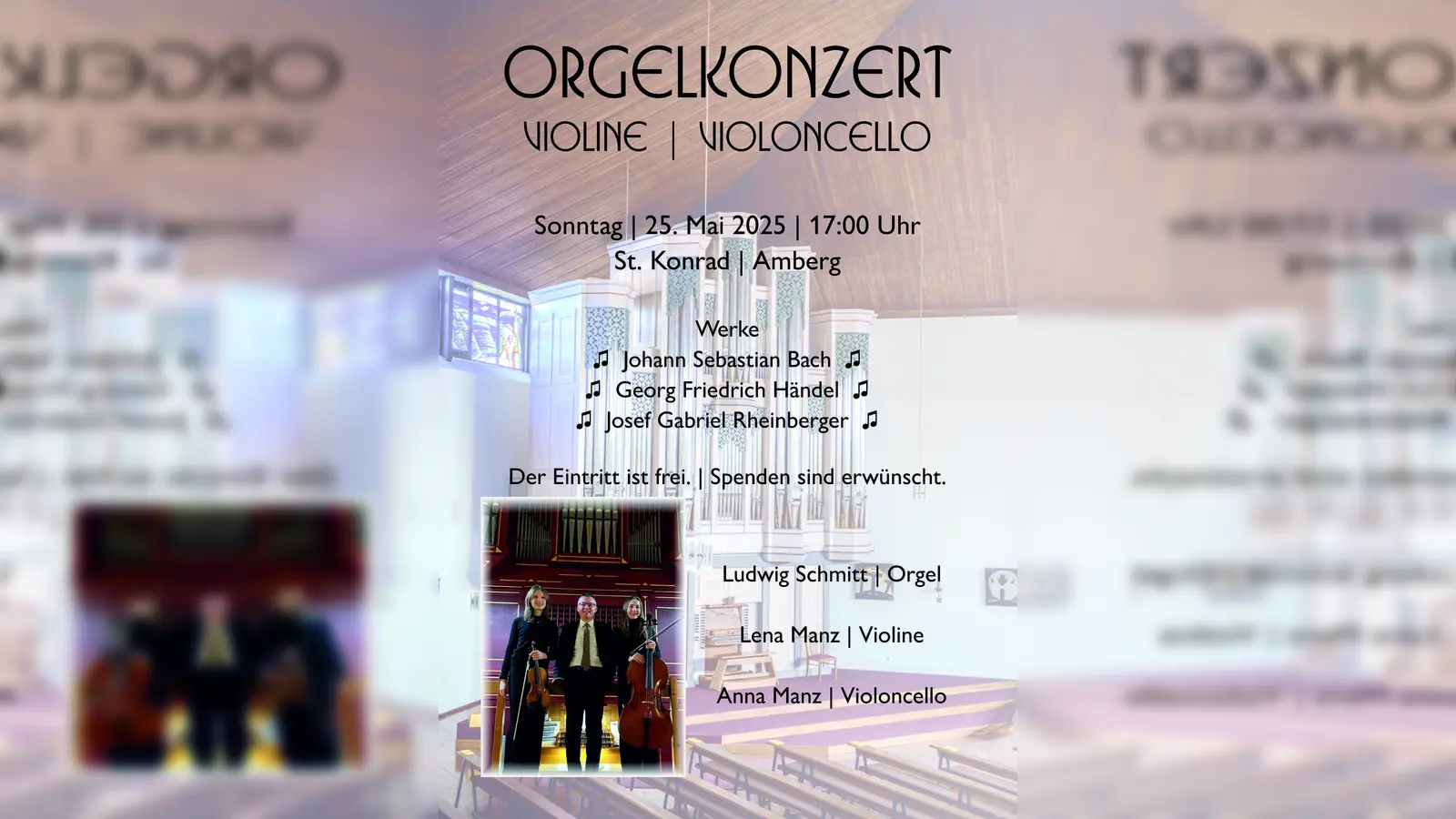 Einladung zum Orgelkonzert in St. Konrad (Bild: Michael Jakob)