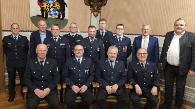 Staatliche Ehrungen Feuerwehren Gemeinden Bärnau/Plößberg. (Bild: Christian Gleissner )