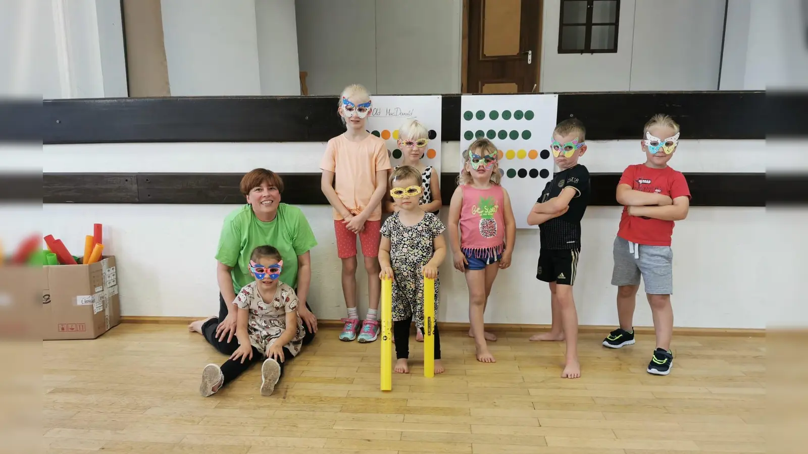 Einige Kinder der ersten Gruppe beim OWV-Ferienprogramm.<br> (Bild: Roswitha Rödl)