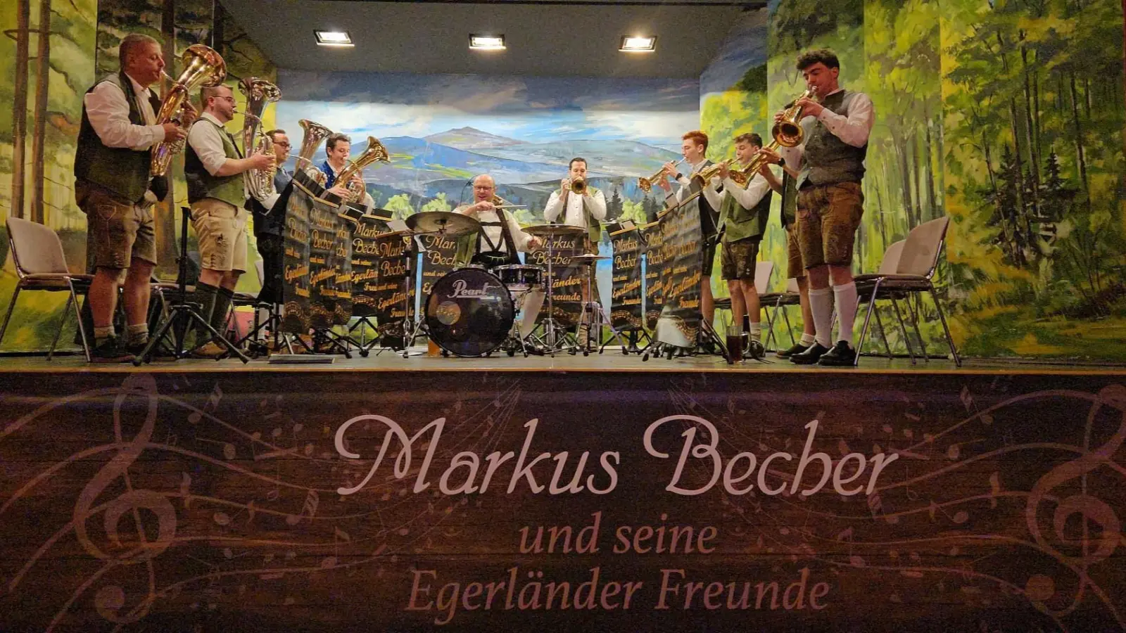 Markus Becher und seine Egerländer Freunde (Bild: Kerstin Skalsky)