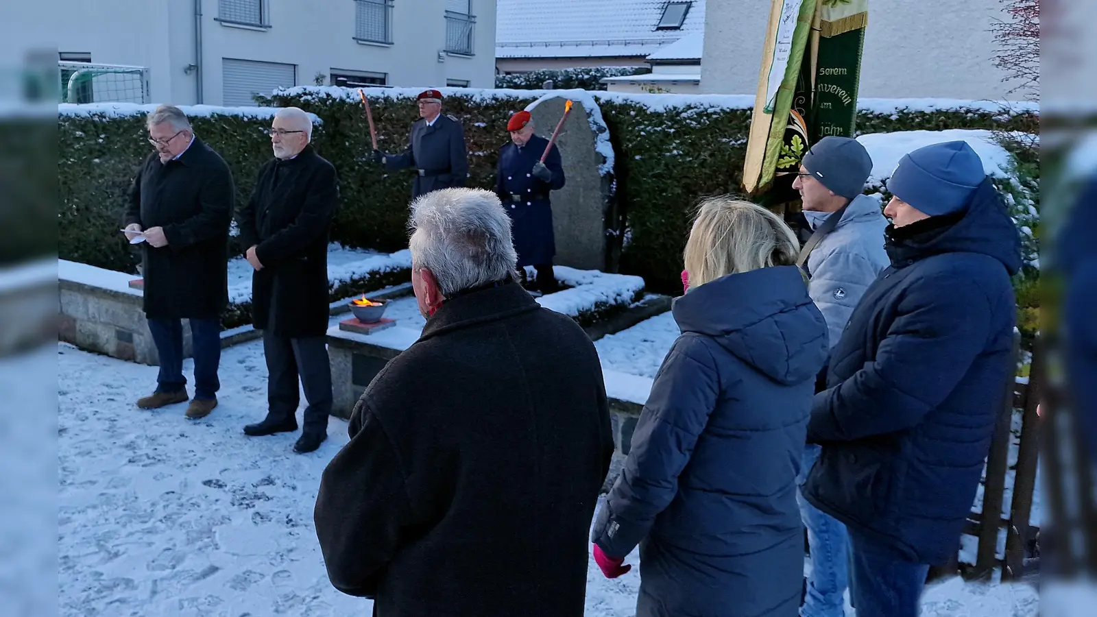 Die Rehbühlsiedler gedenken der Toten. (Bild: R. Kreuzer)