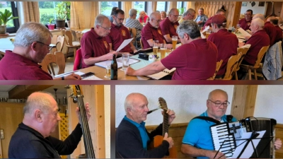 Ein starkes Zusammenspiel: Gesang und Musik im Gasthof „Goldener Engel“. (Bild: Reiner Gärtner)
