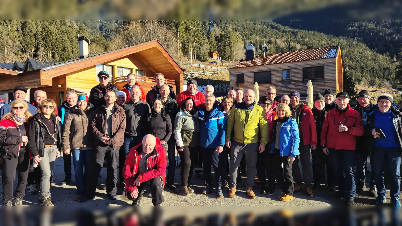 Teilnehmergruppe des Skiausflugs nach Südtirol.  (Bild: Hubert Mark)