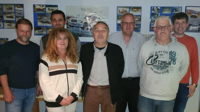 von links:André Putzlocher (3.Bürgermeister Wiesau),Sven Seidel(Kassenprüfer),Daniela Seidel(Kassier),Werner Härtl(Kassenprüfer),Michael Sollfrank(2.Vorstand),Karl-Heinz Dietrich(1.Vorstand),Franz Negratscher Jun.<br> (Bild: Karl-Heinz Dietrich)