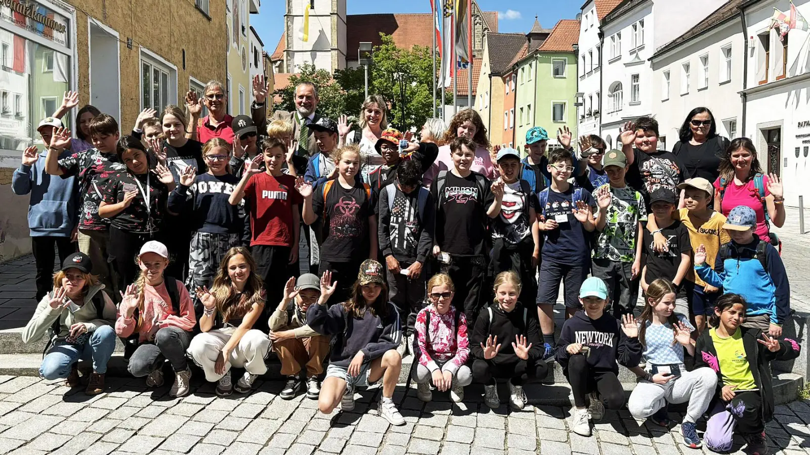Die Besucher aus der Partnerstadt.  (Bild: Marko Pammer)
