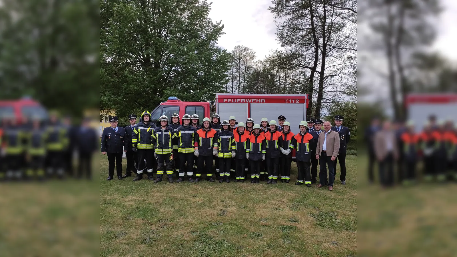 Eine hervorragende Leistung zeigen die 127. und 128. Gruppe der Feuerwehr Tremmersdorf bei der Leistungsprüfung „Die Gruppe im Löscheinsatz“. <br> (Bild: rod)