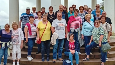 Die Reiselustigen aus Eslarn verbringen im Juni schöne Tage in Rüdesheim. (Bild: Silvia Karl)