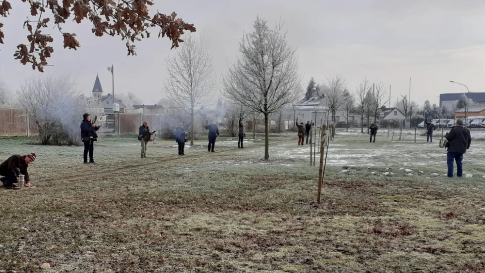 Böllerschießen zum neuen Jahr in Mitterteich. (Bild: Annette Kruse)