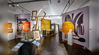 Frühe Griebel-Arbeiten in der Sonderausstellung „Fritz Griebel. gemalt. geschnitten. gewebt.“  (Bild: Marcus Rebmann)